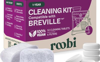Roobi Kit de limpieza y mantenimiento de máquina de café espresso compatible con Breville