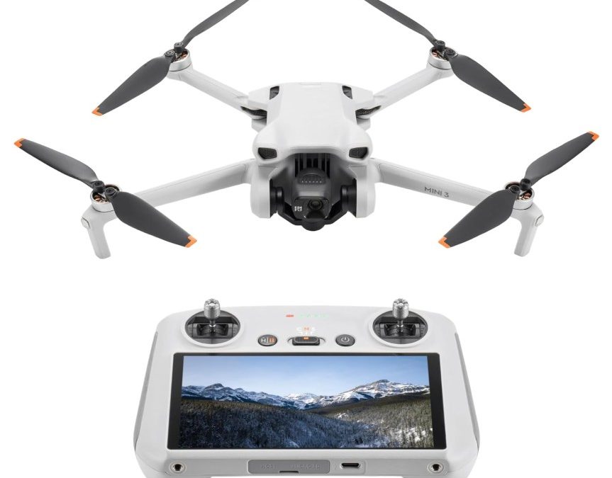 DJI Mini 3 (DJI RC), 3 drones mecánicos ligeros con cámara para adultos 4K